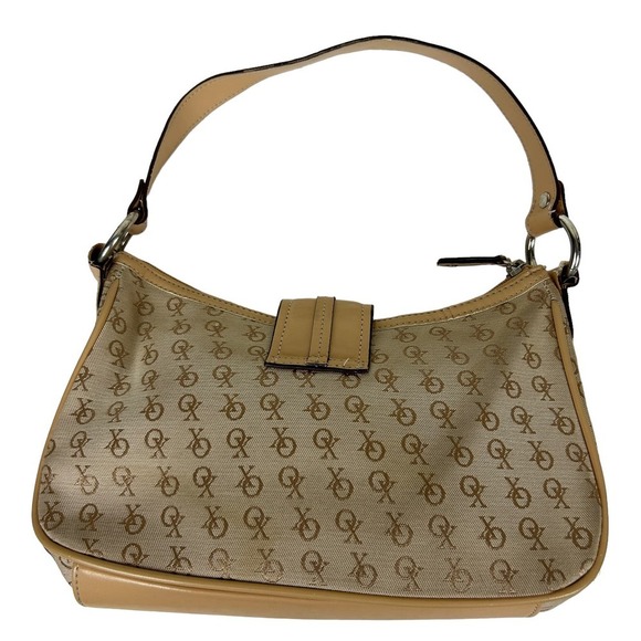 XO Y2K Tan Monogram Top Handle Mini Shoulder Bag - Picture 3 of 4